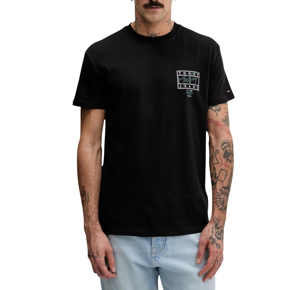 Black Recycled Cotton T-Shirt