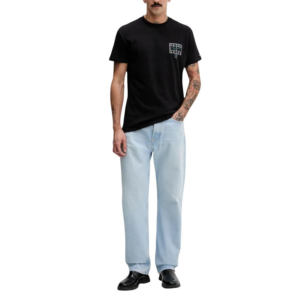 Black Recycled Cotton T-Shirt