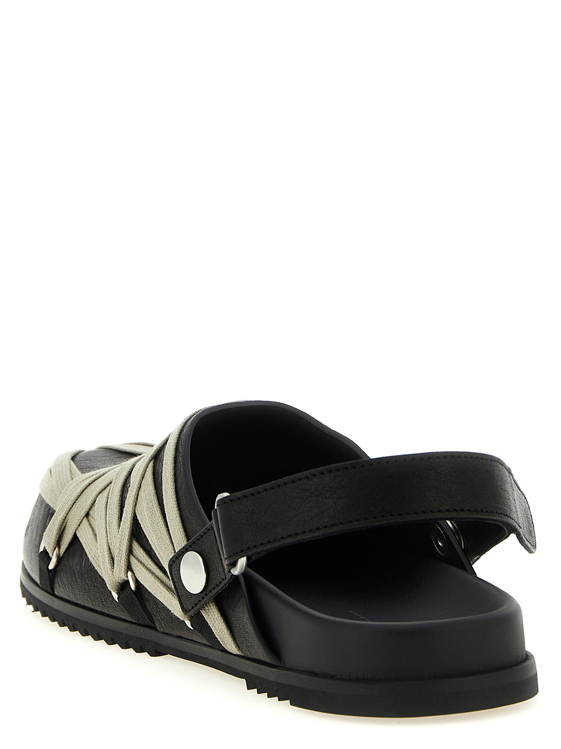 Black Ramie Mules