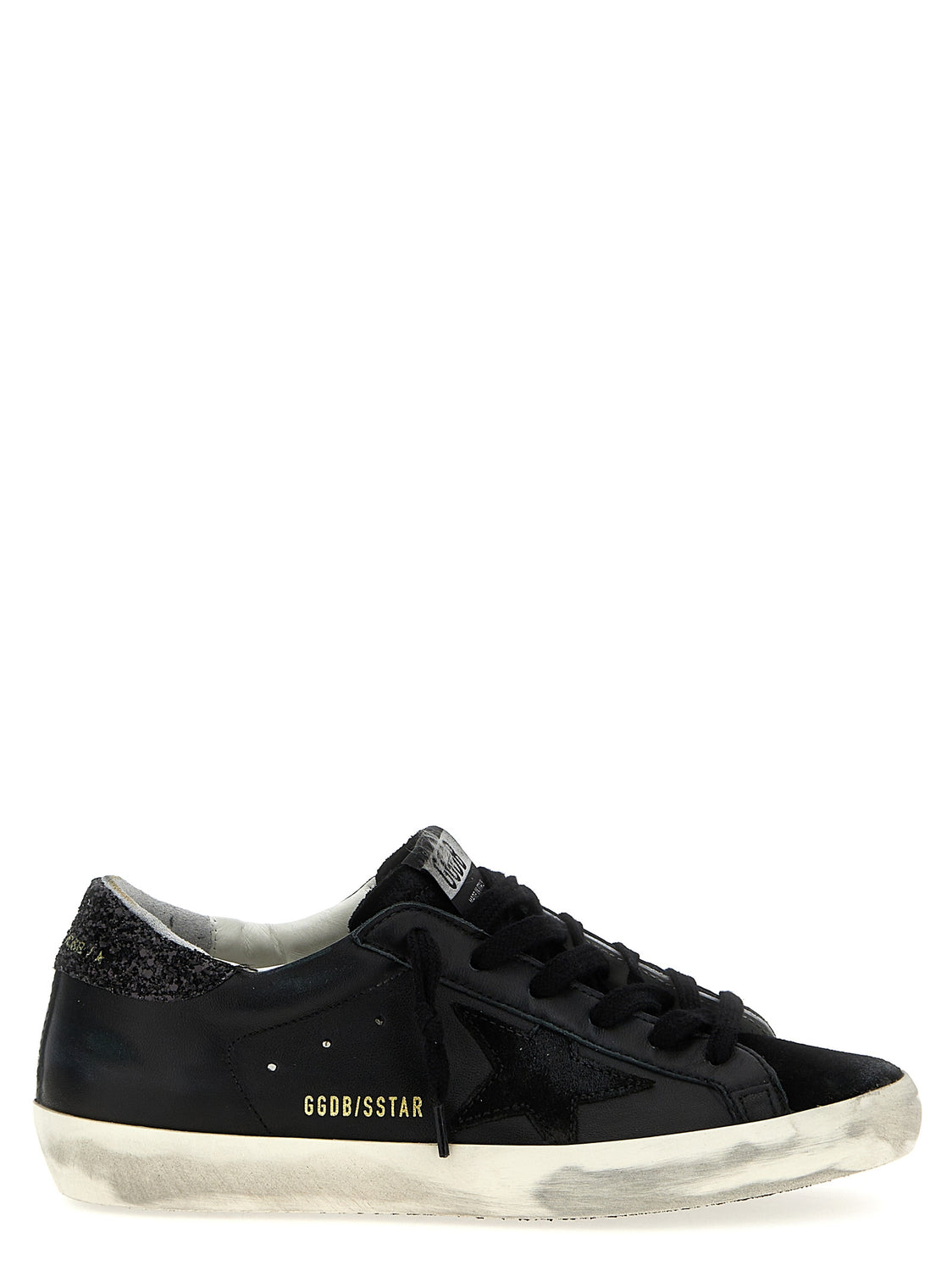 Black Leather Low Top Sneakers
