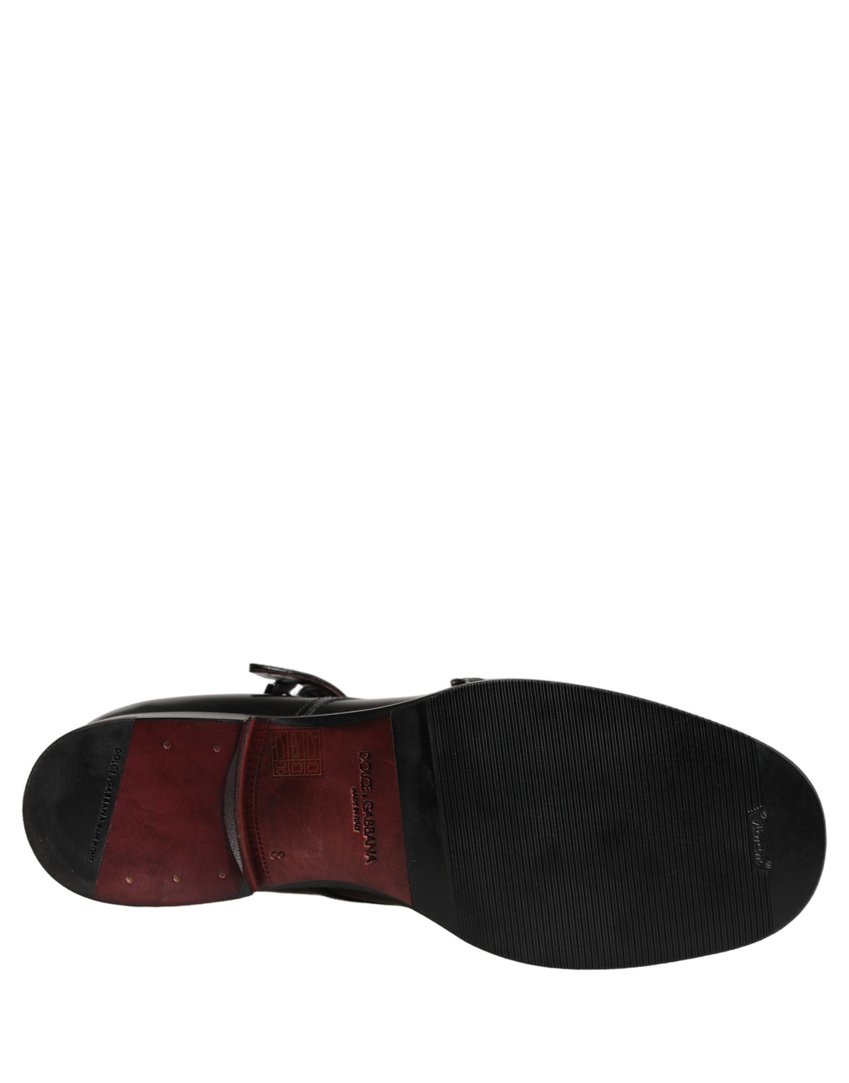 Black Leather Monk Strap Formal Dress Shoes
