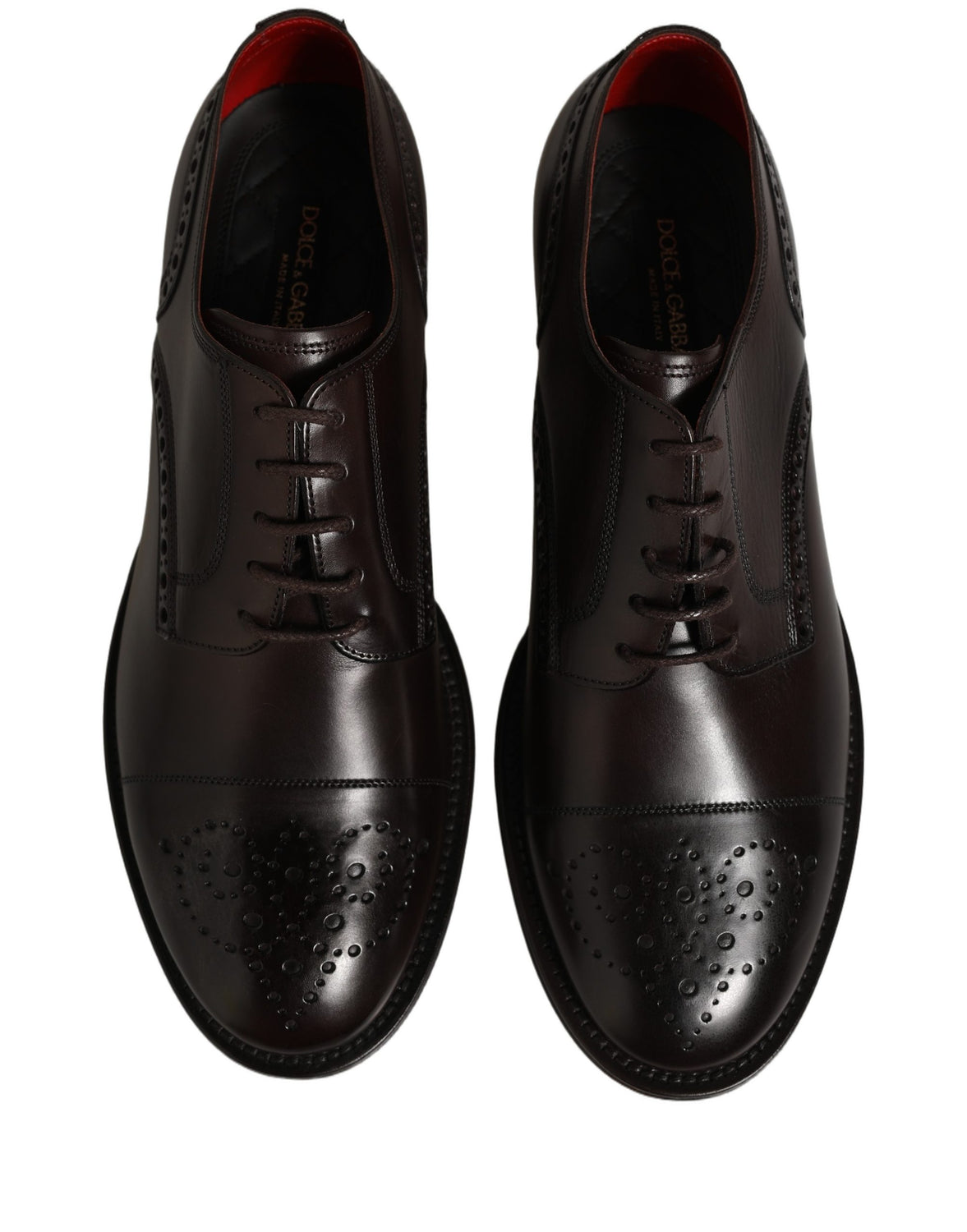 Maroon Calfskin Leather Derby Men Dress Shoes