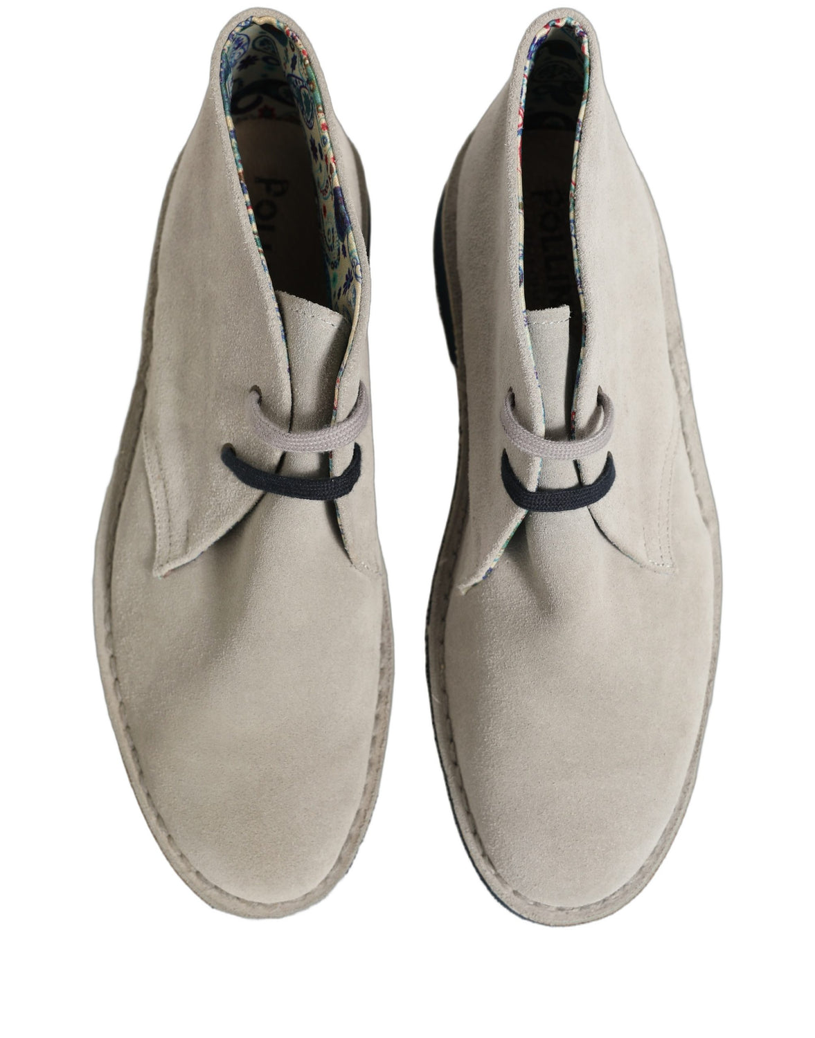 Gray Suede Chukka Lace Up Men Ankle Boots Light