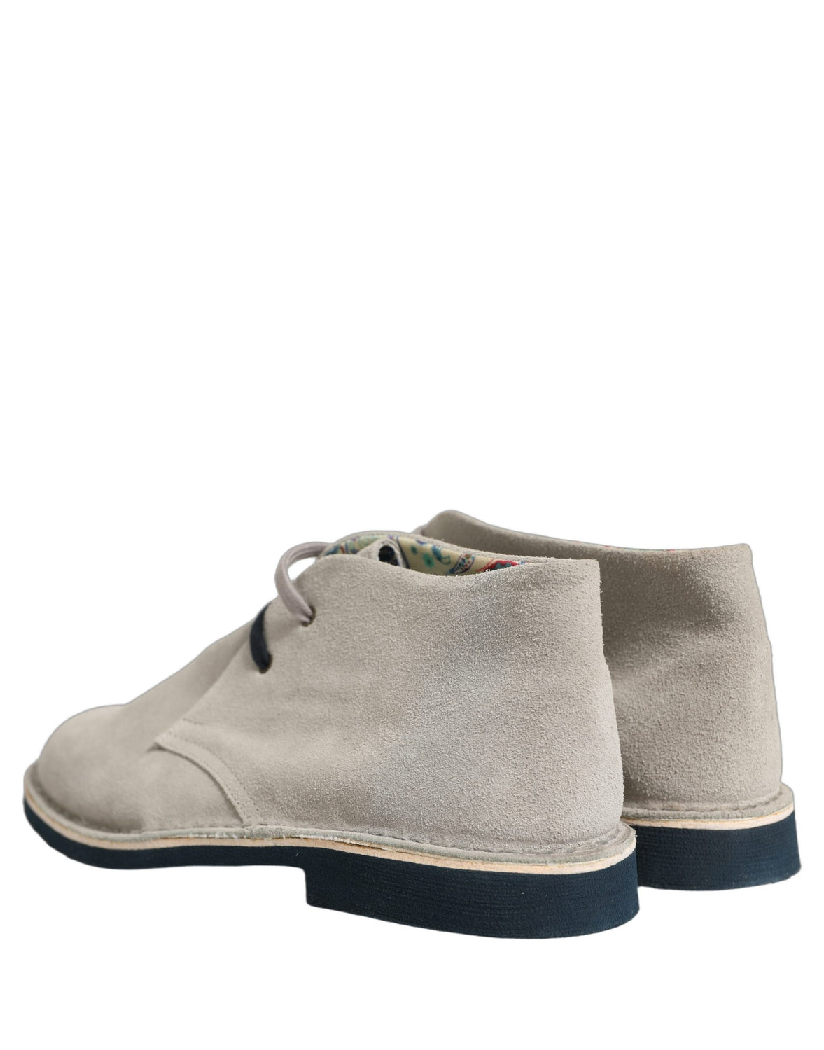 Gray Suede Chukka Lace Up Men Ankle Boots Light