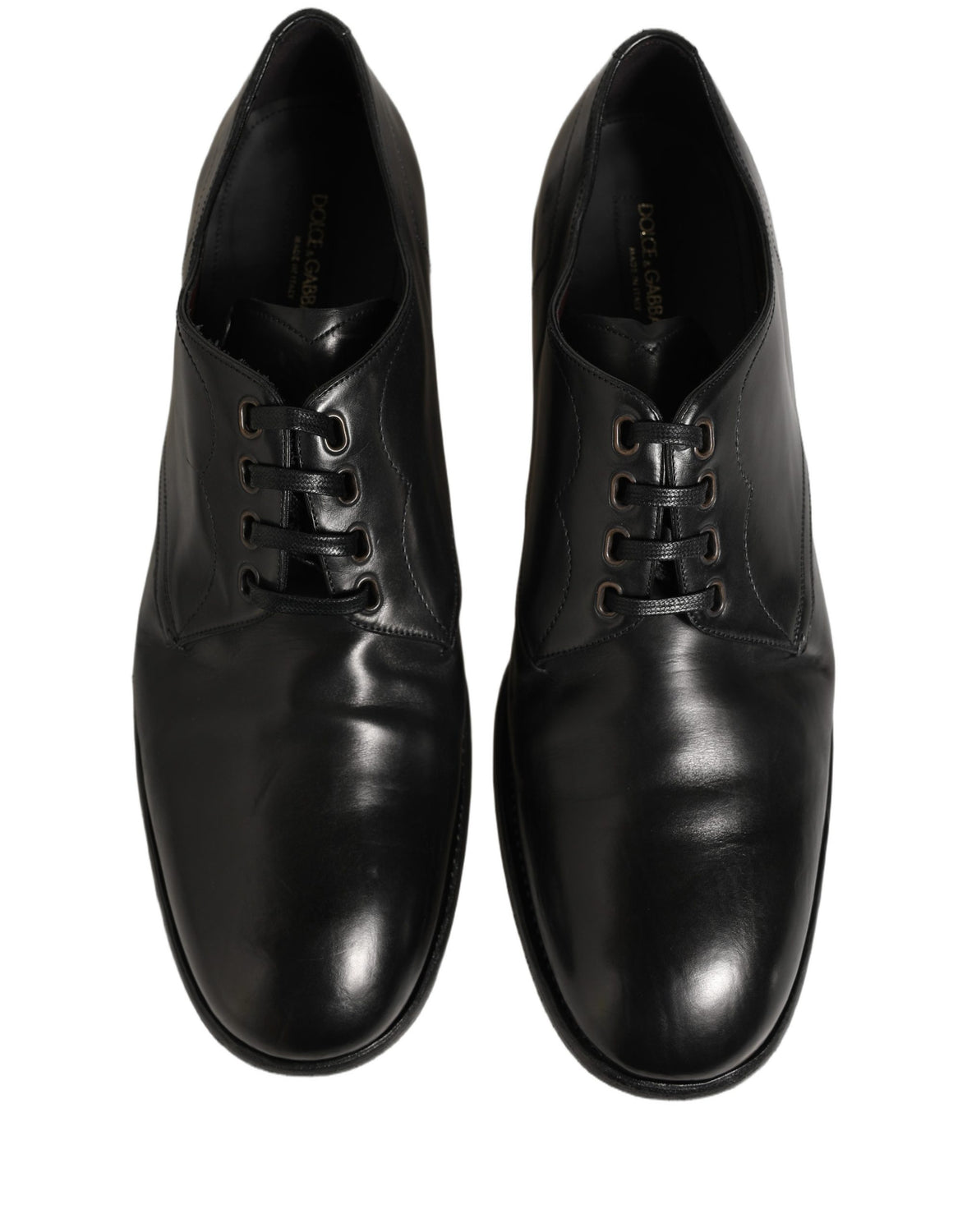 Black Calfskin Leather Derby Men Dress Shoes