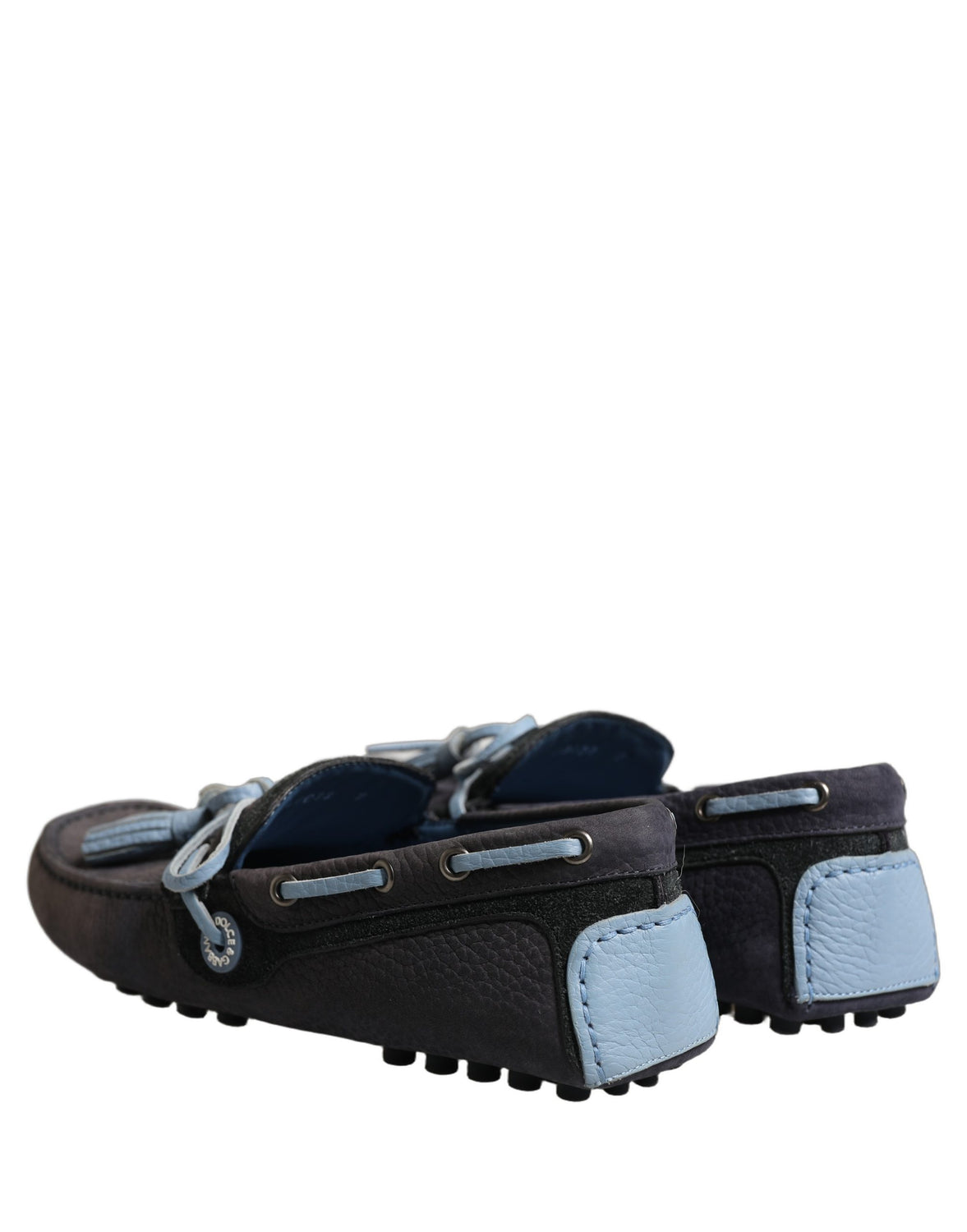 Navy Blue Suede Leather Tassel Loafers Shoes