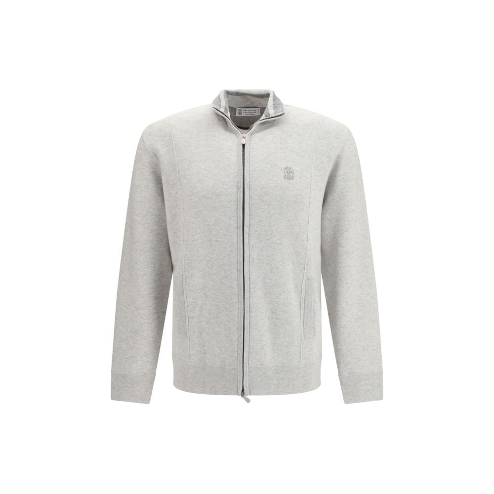 Gray Cashmere Cardigan