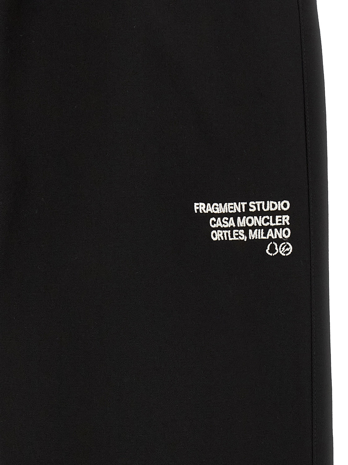 Black Cotton Casual Pants