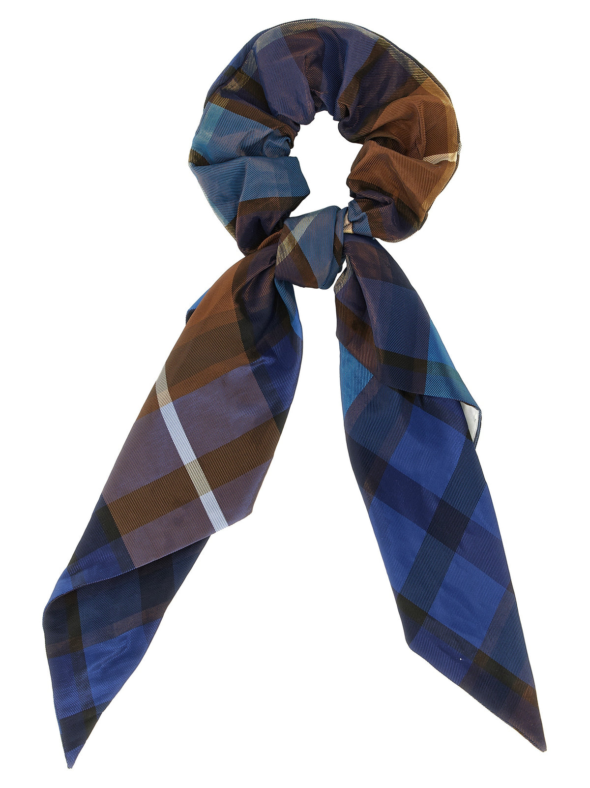 Blue Polyester Scrunchie
