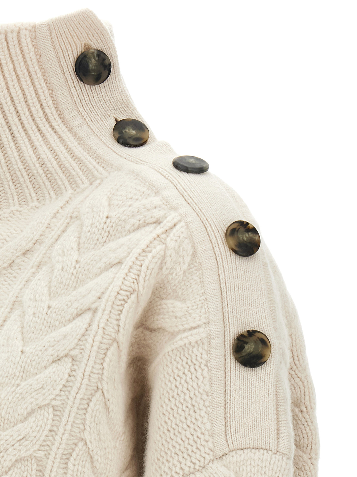 White Wool Cardigan