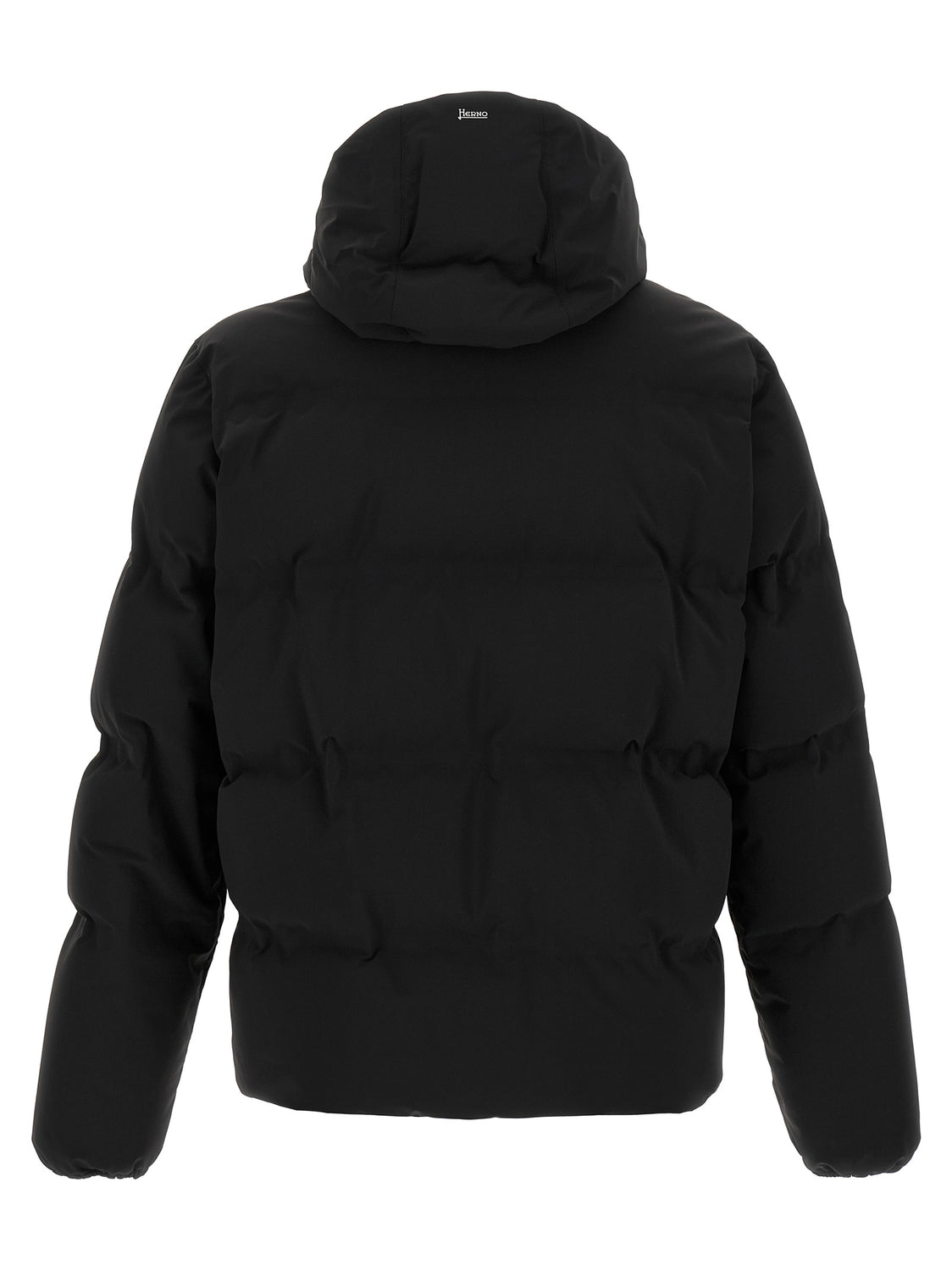 Black Polyamide Full-Length Jacket