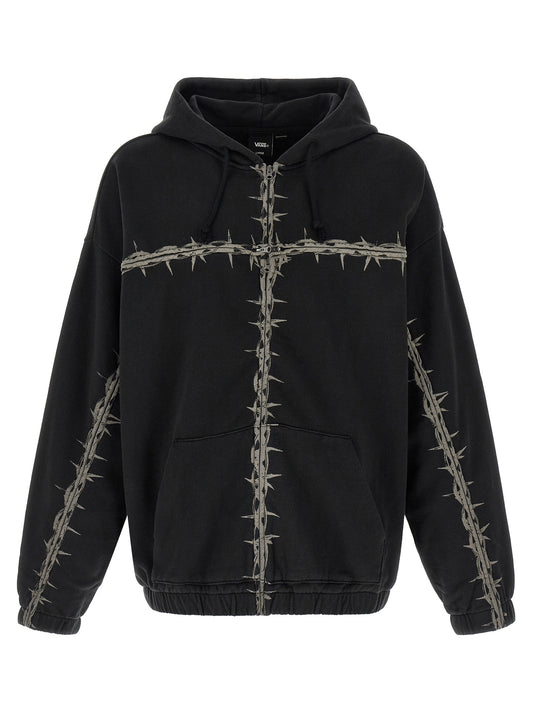 Black Cotton Sweatshirt