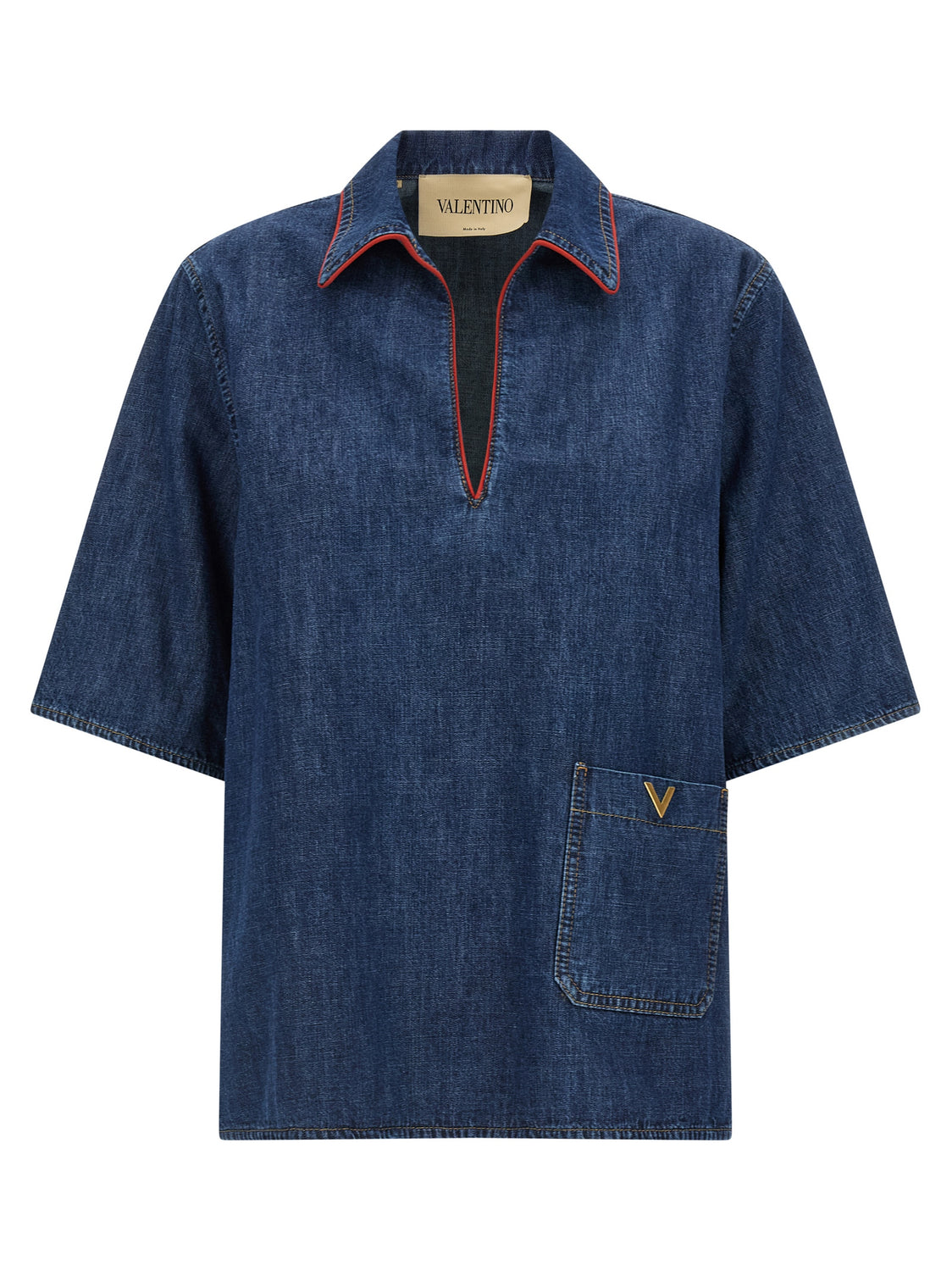 Blue Cotton Blouse