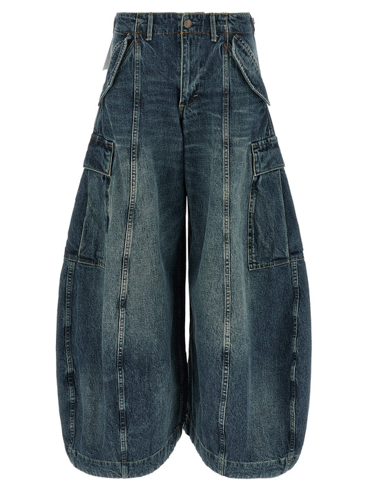 Blue Cotton Jeans Denim