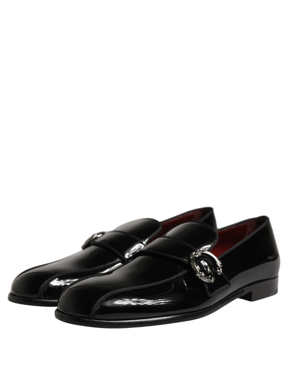 Black Patent Leather Men Loafers Shoes