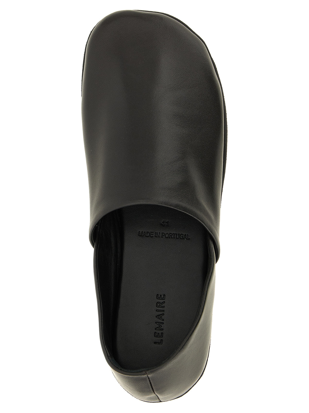 Black Lamb Leather Slip-On Loafers