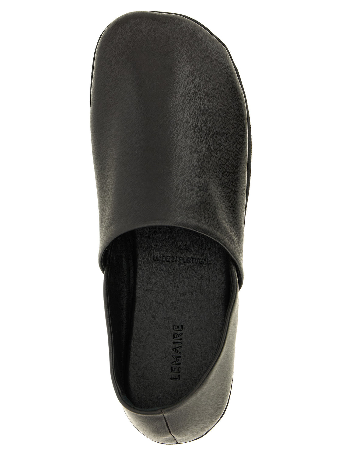 Black Lamb Leather Slip-On Loafers