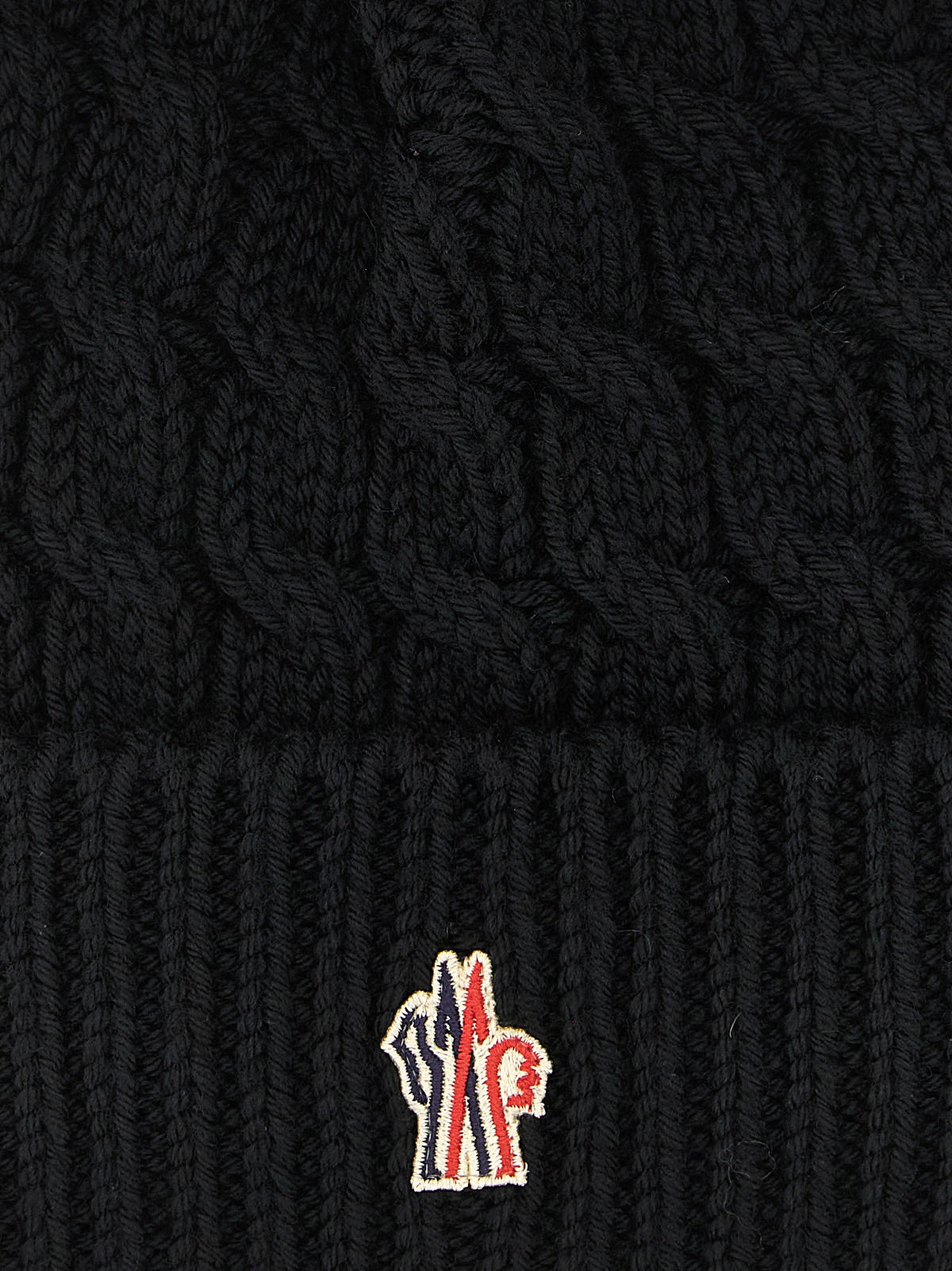 Black Virgin Wool Beanie
