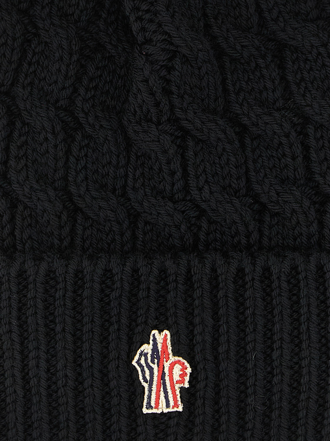 Black Virgin Wool Beanie