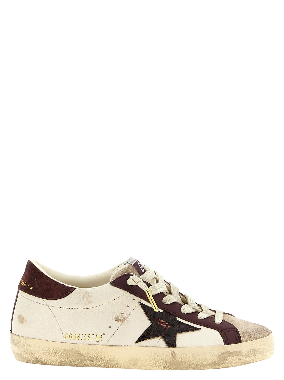 Bordeaux Leather Low Top Sneakers