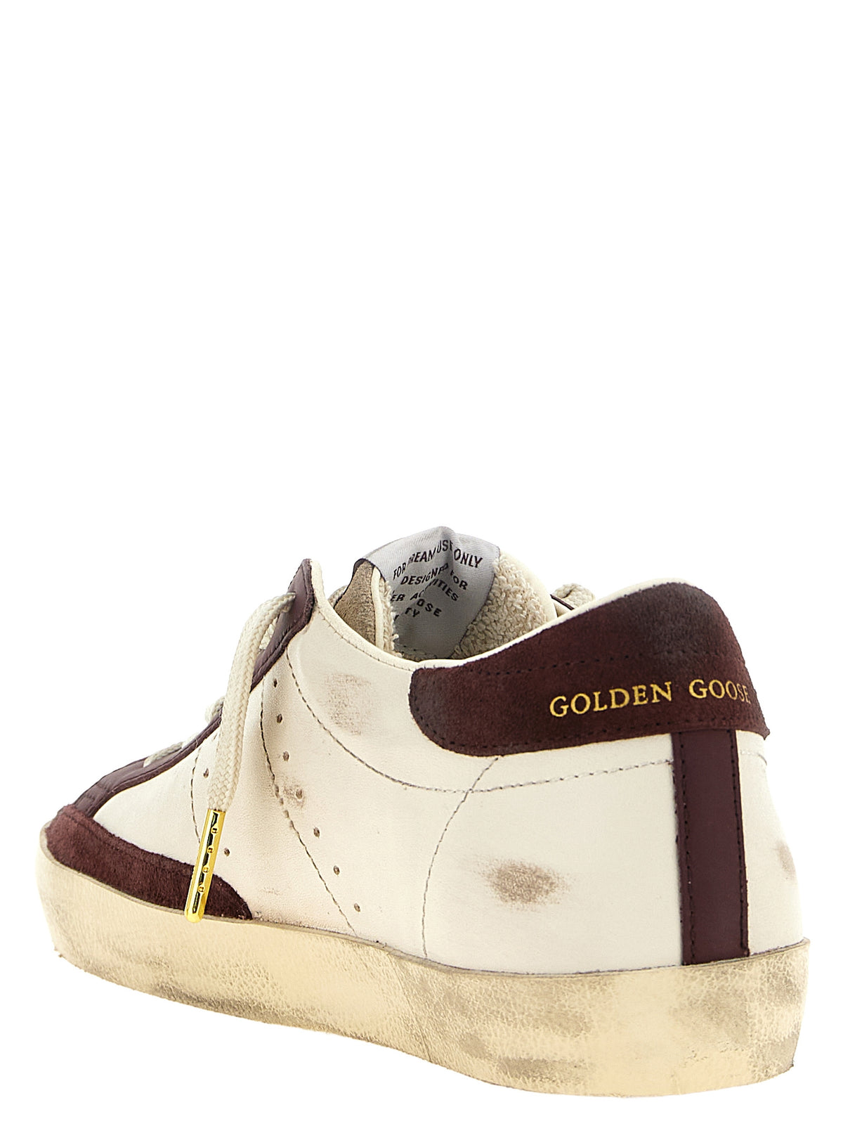 Bordeaux Leather Low Top Sneakers