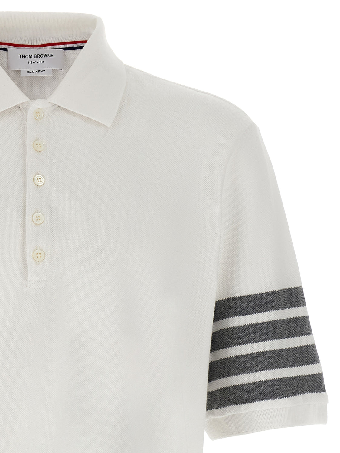 White Cotton Polo Shirt