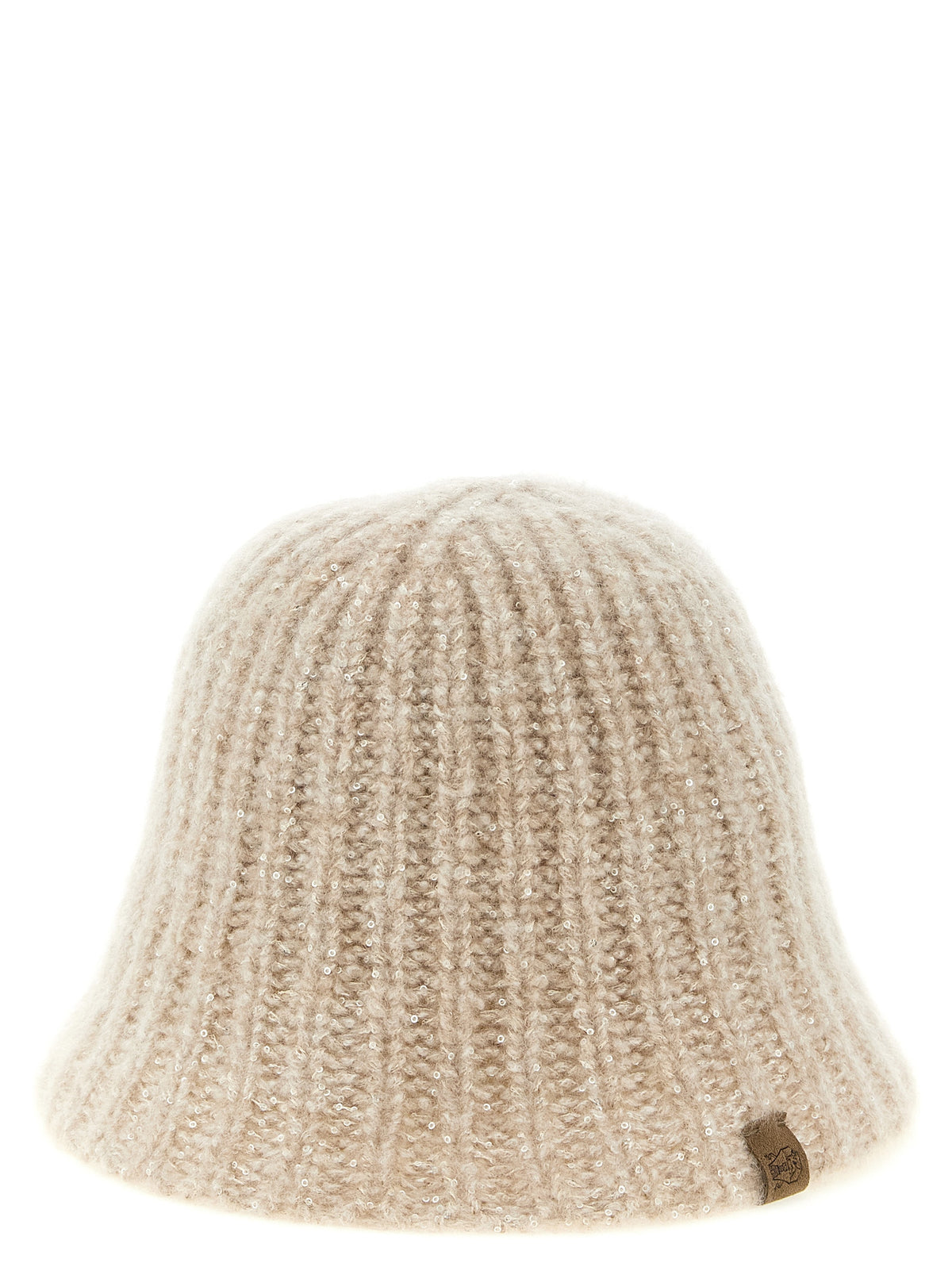 Beige Cashmere Bucket Hat