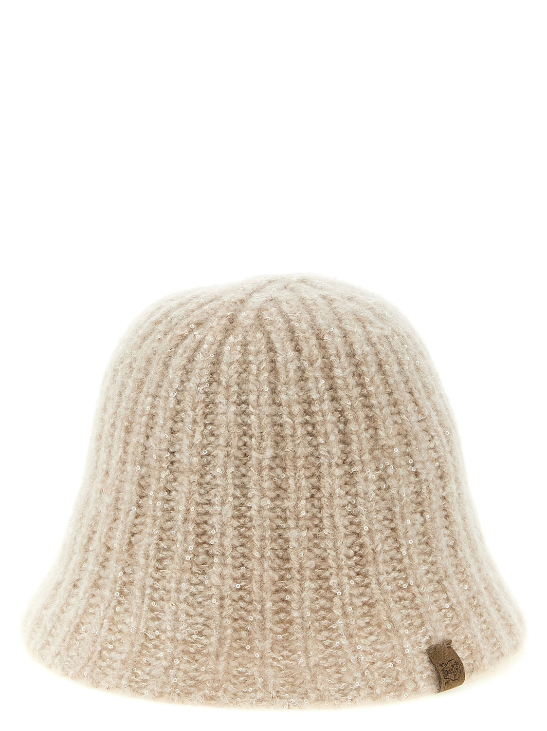 Beige Cashmere Bucket Hat