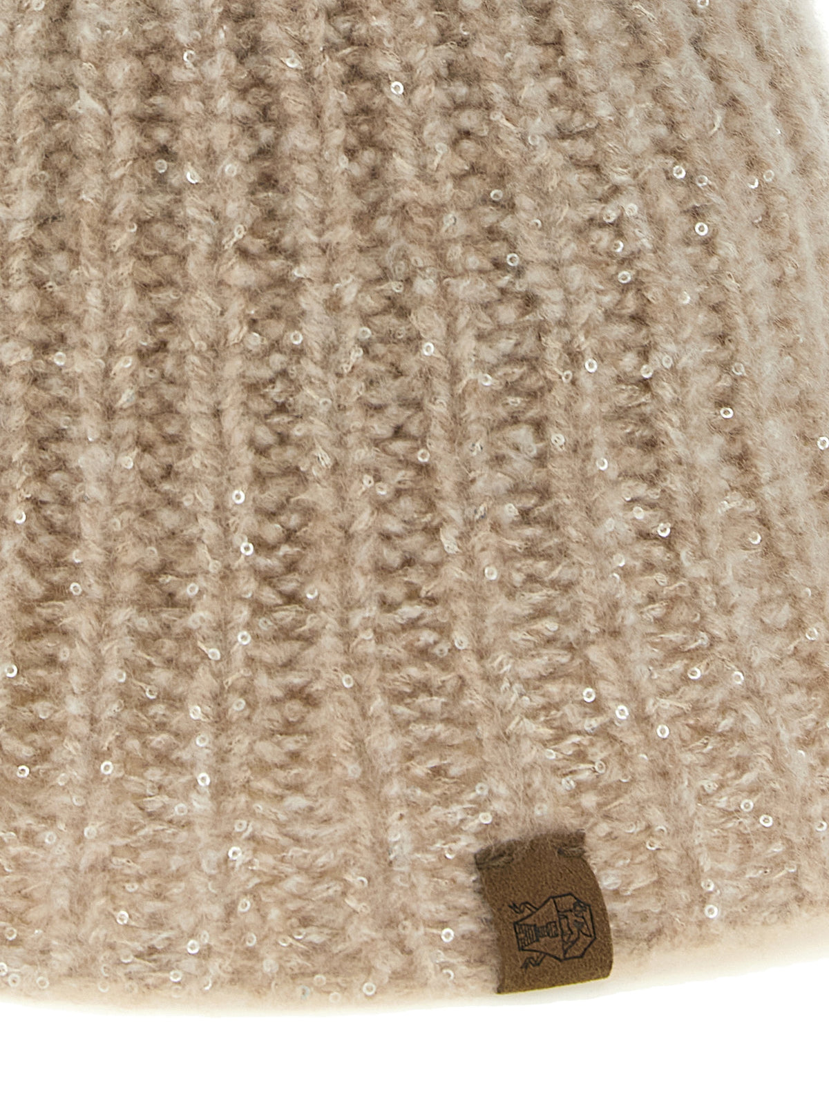 Beige Cashmere Bucket Hat