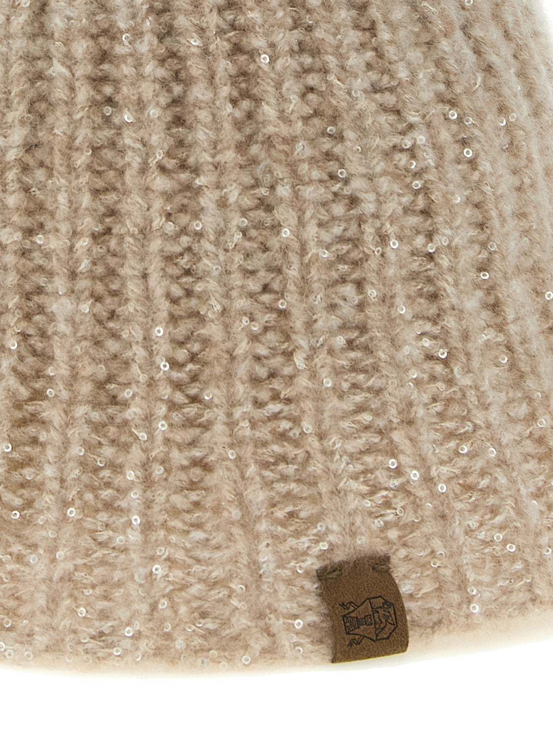 Beige Cashmere Bucket Hat