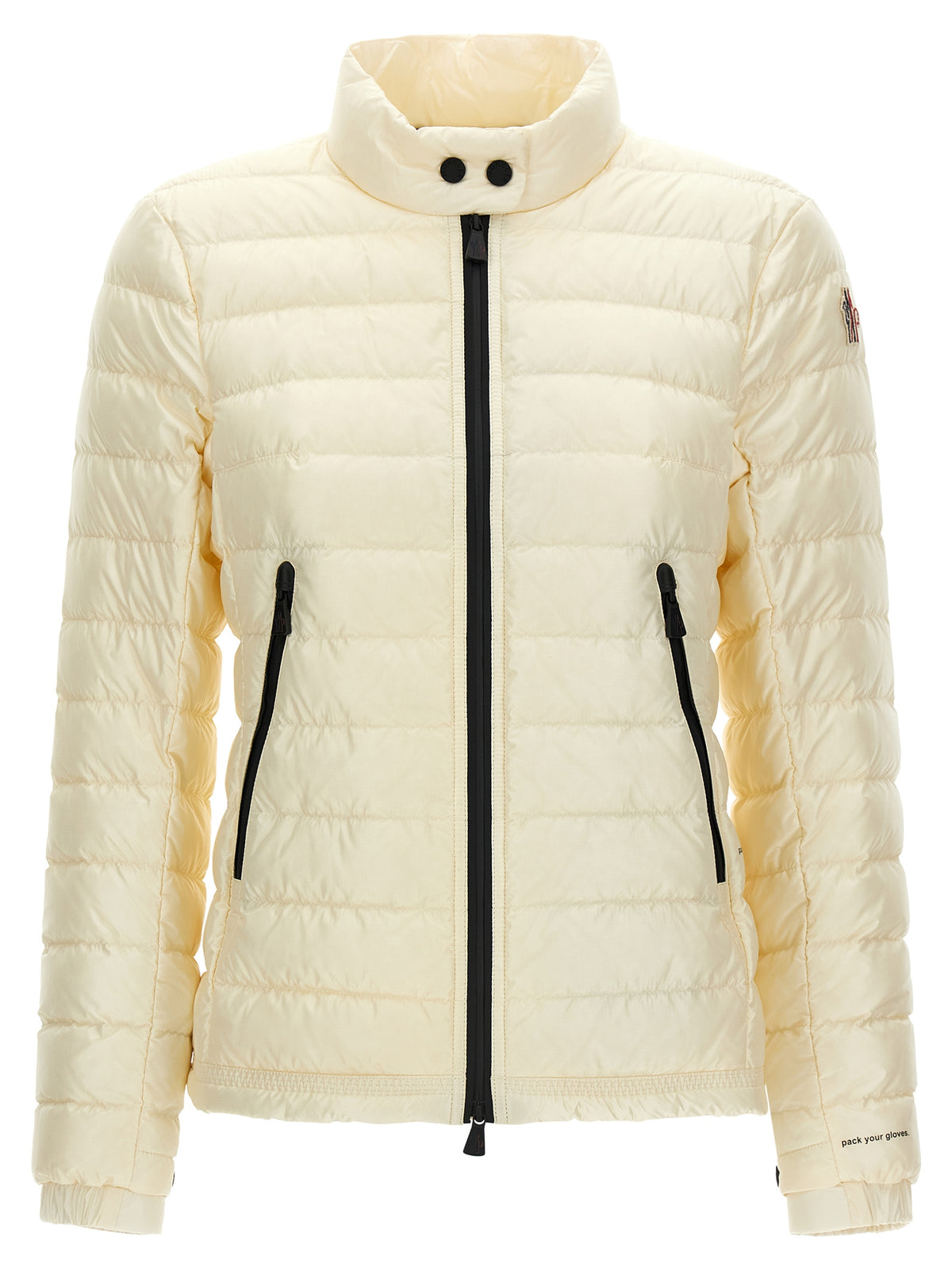 White Polyamide Full-Length Jacket