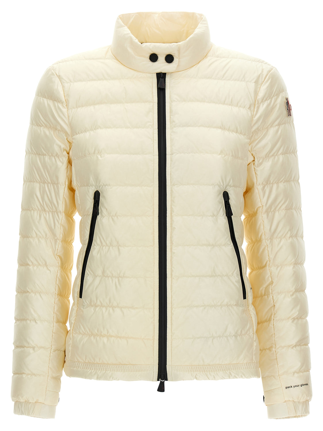 White Polyamide Full-Length Jacket
