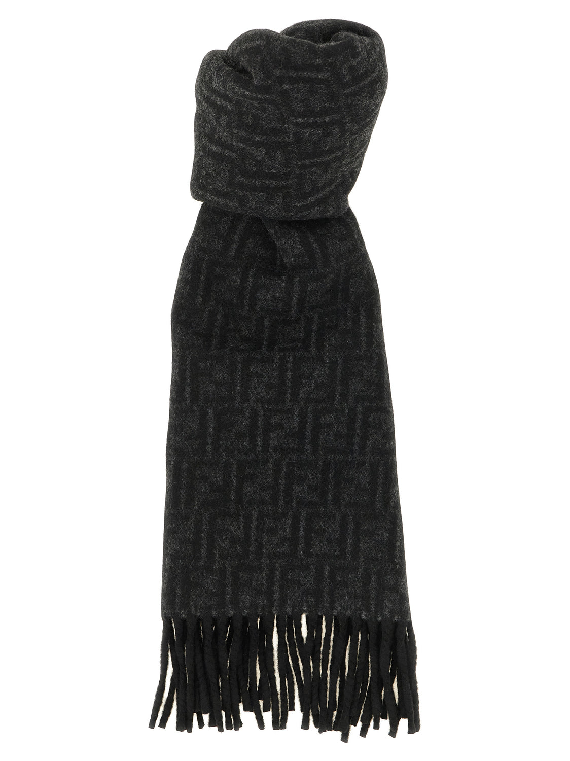Black Wool Foulard