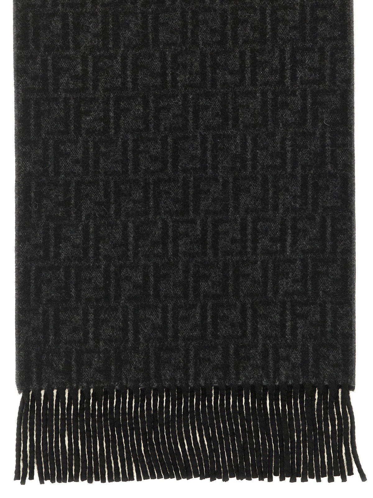 Black Wool Foulard