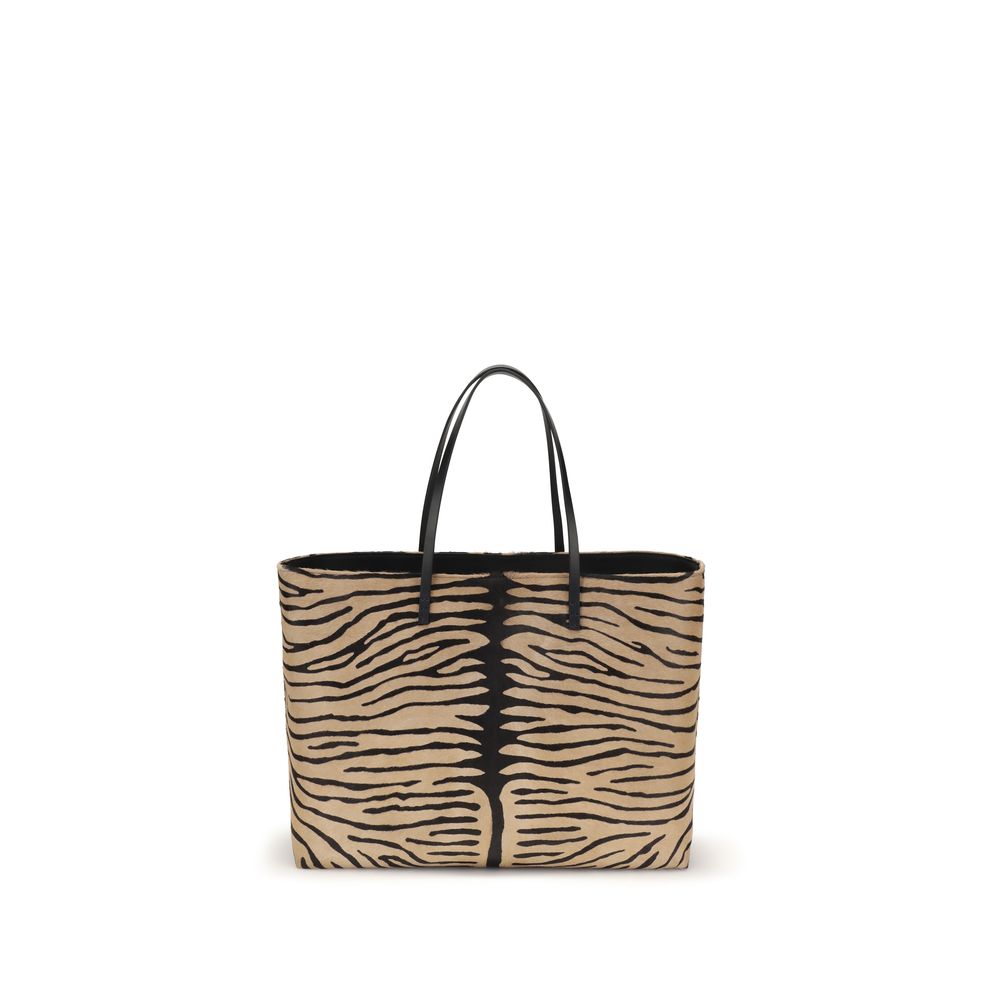 Beige Calf Leather Bos Taurus Shoulder Bag