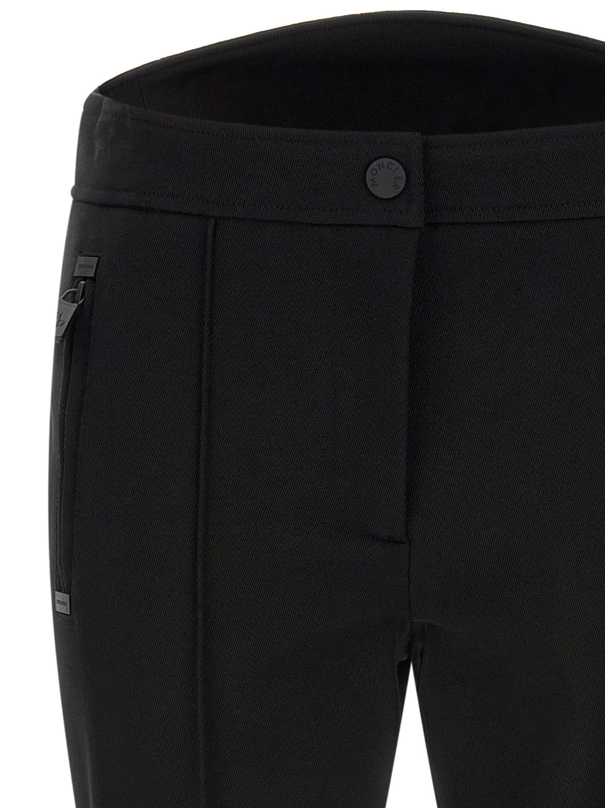 Black Polyamide Athletic Pants