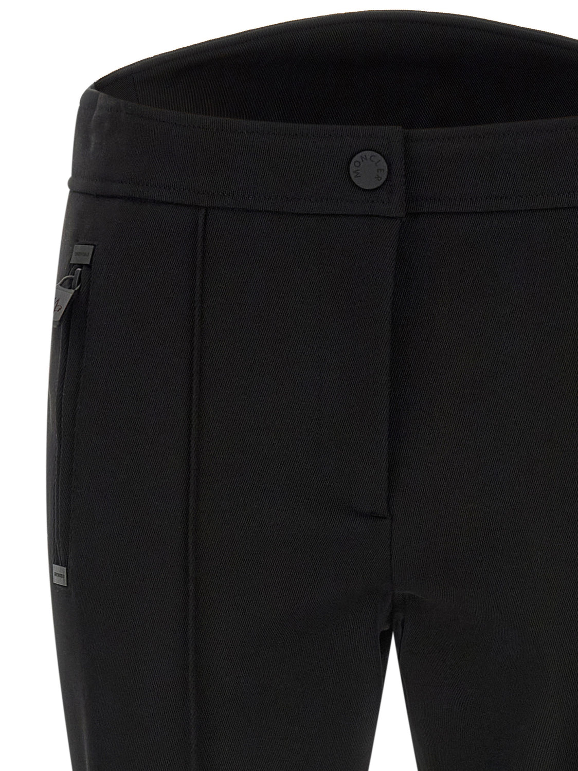 Black Polyamide Athletic Pants