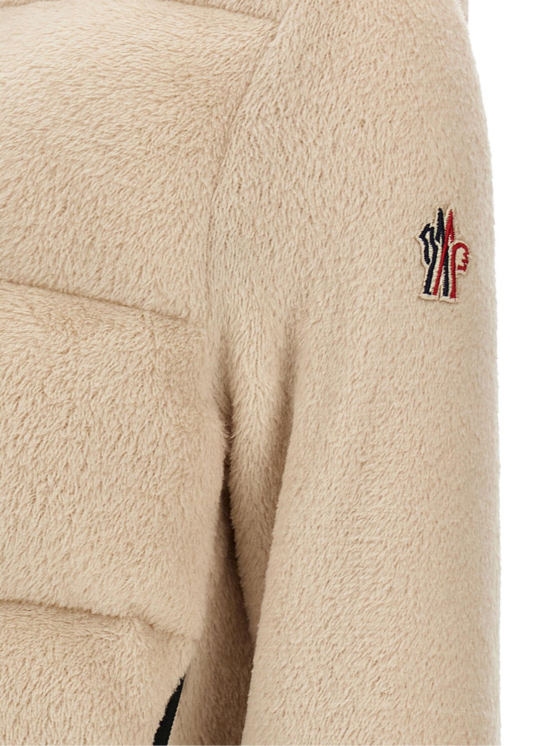 Beige Polyester Hoodie