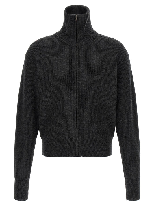 Gray Wool Cardigan