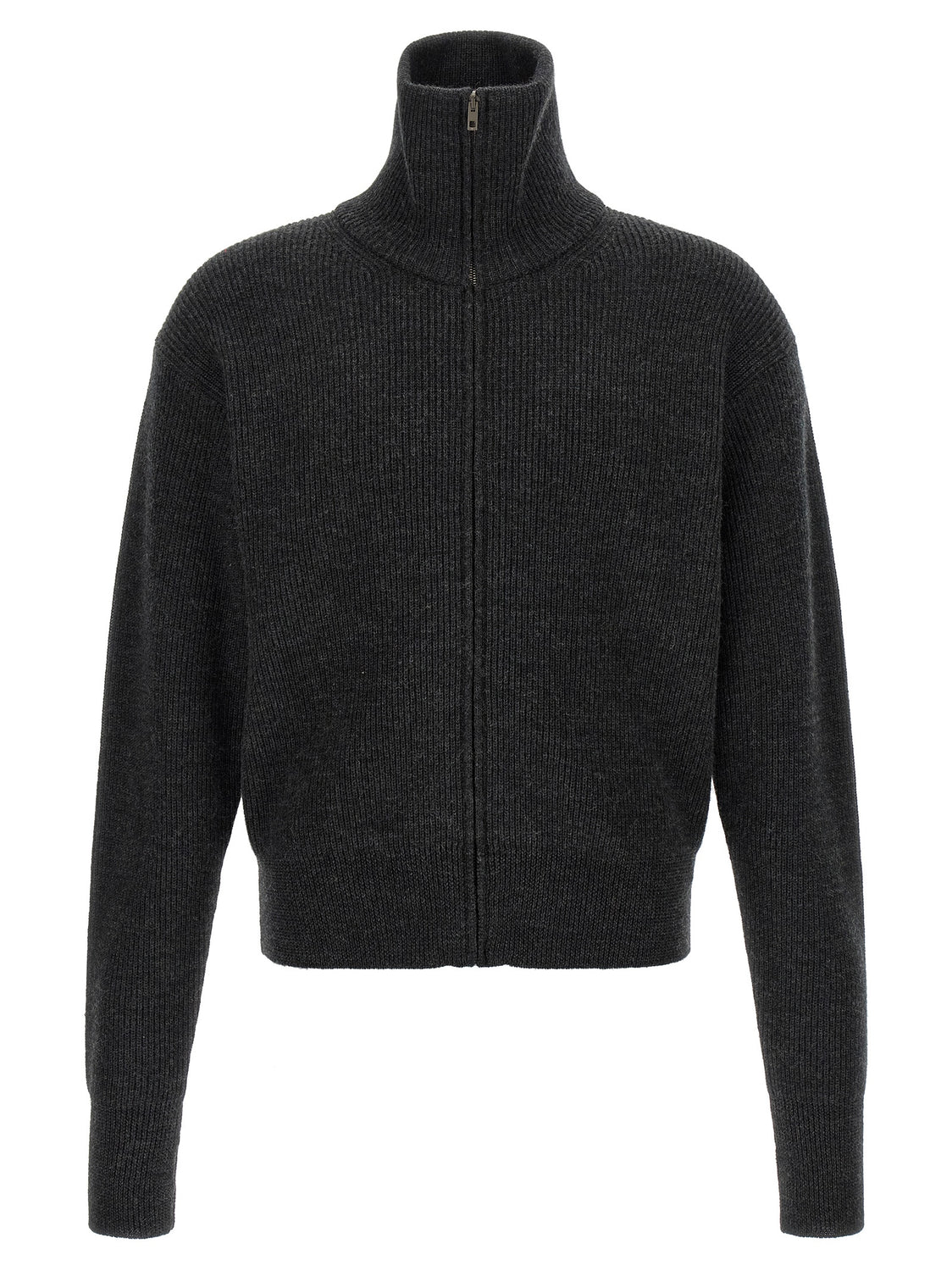 Gray Wool Cardigan