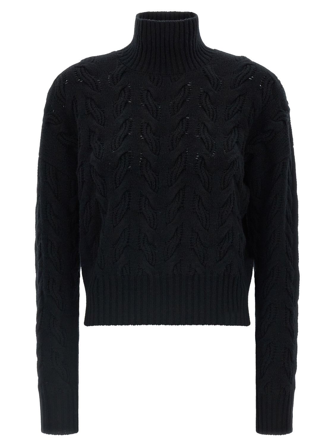 Black Wool Cardigan