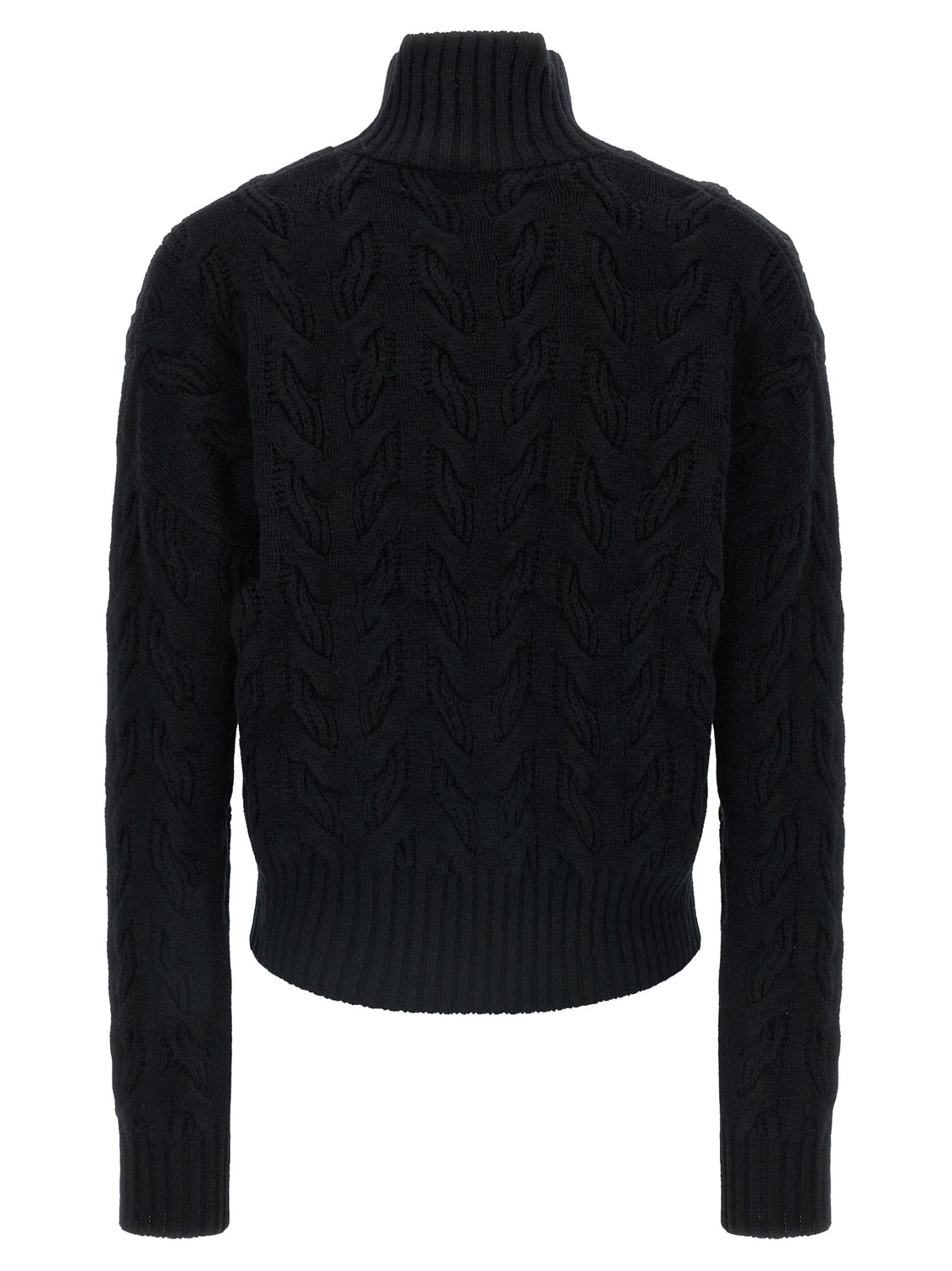 Black Wool Cardigan
