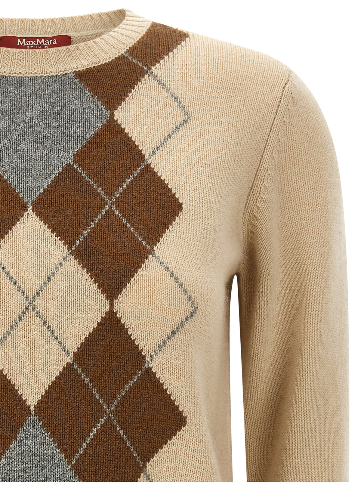 Beige Wool Cardigan