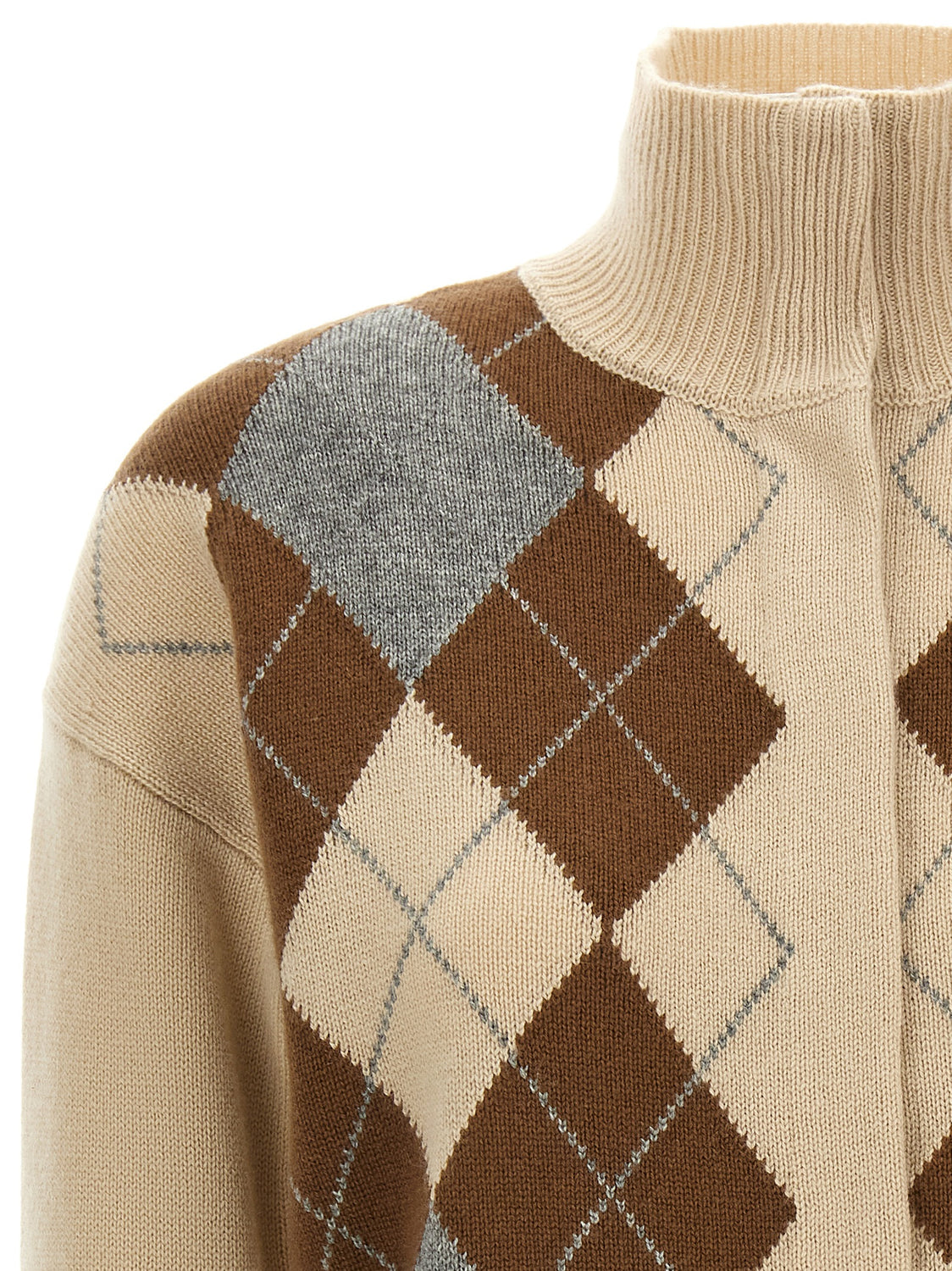 Beige Wool Cardigan