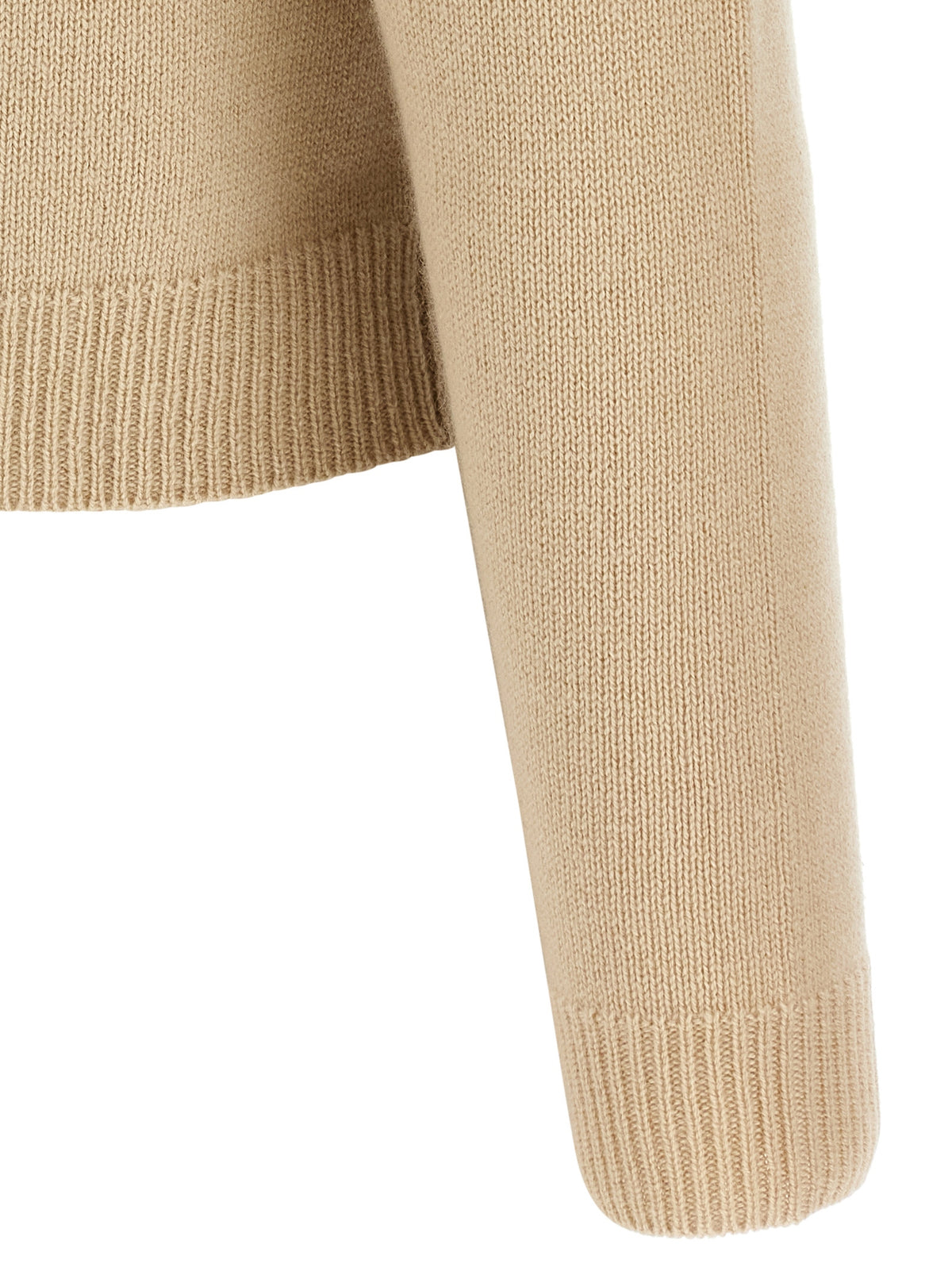 Beige Wool Cardigan