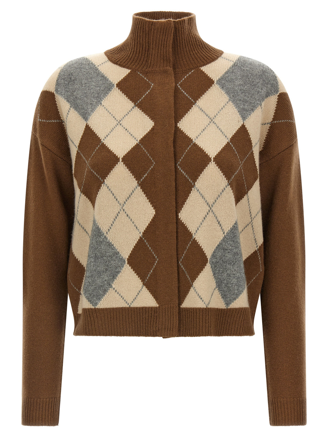 Brown Wool Cardigan