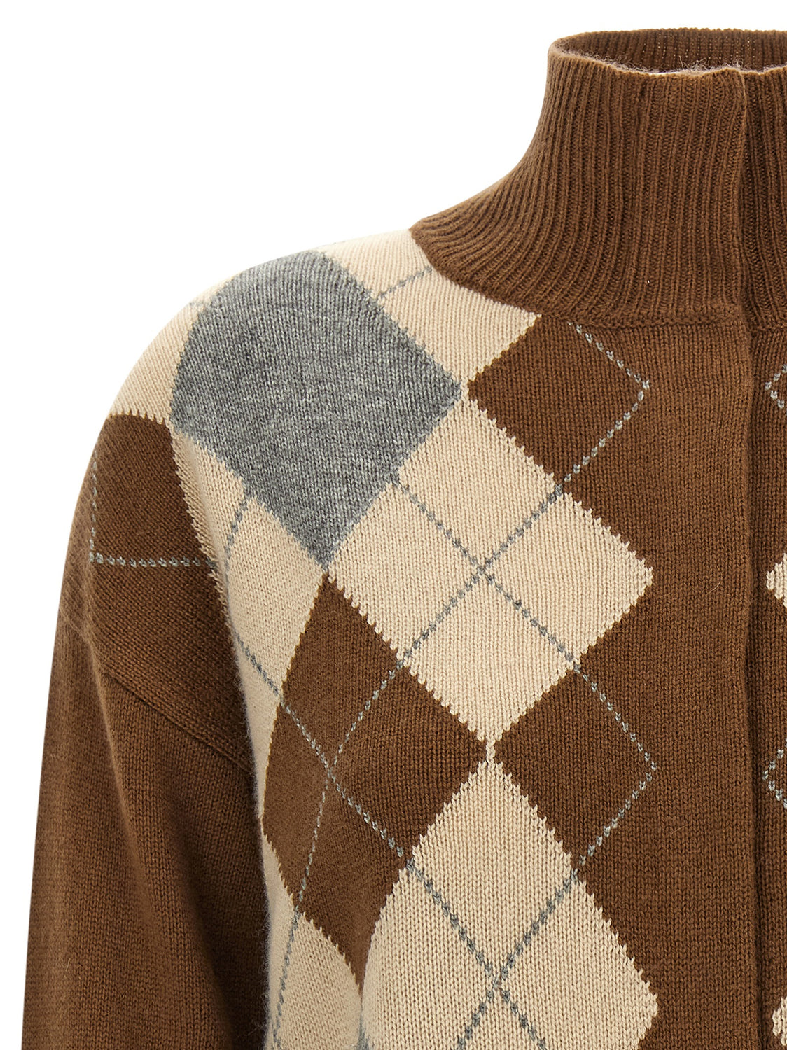 Brown Wool Cardigan