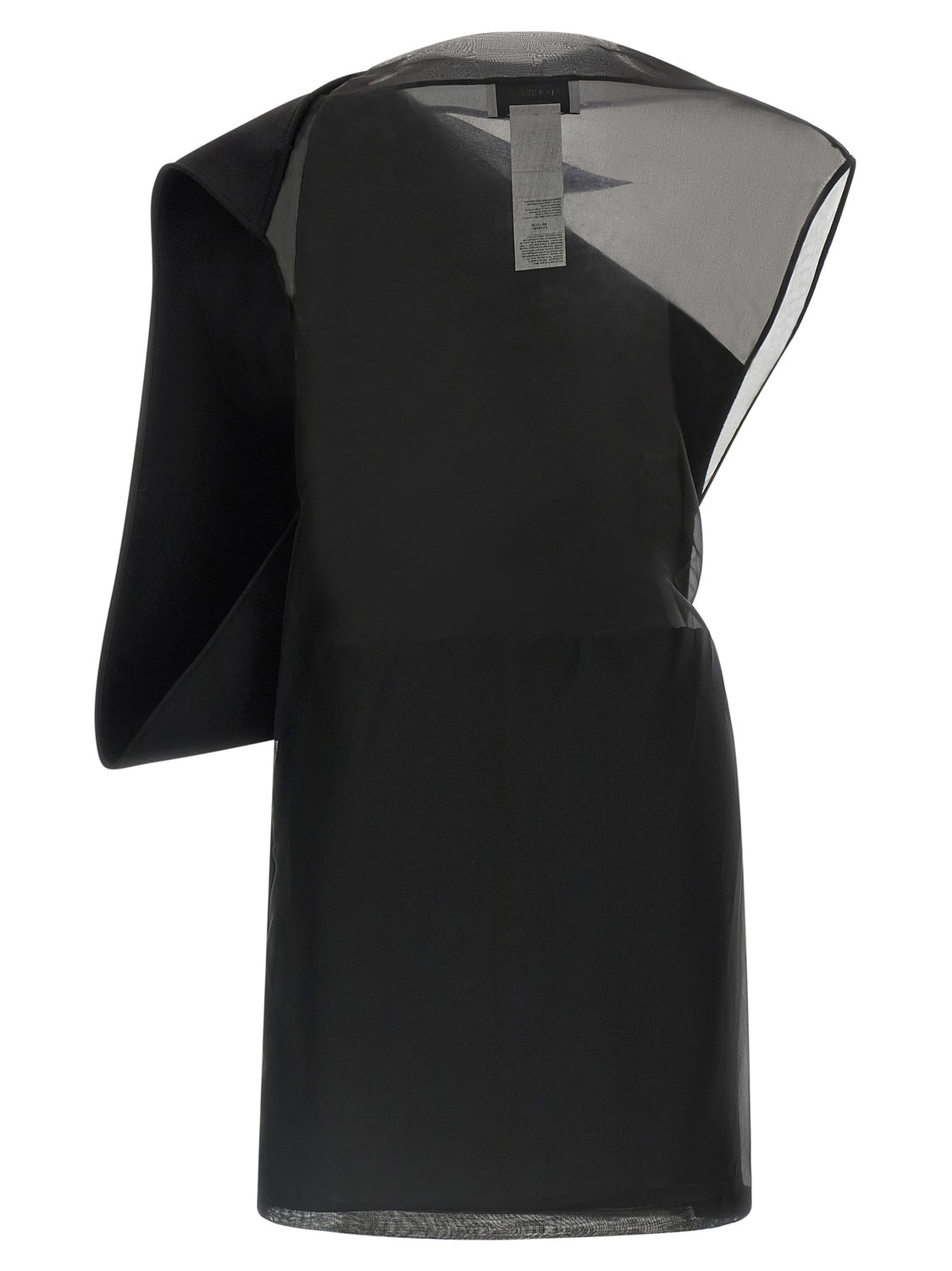 Black Wool Short Dress