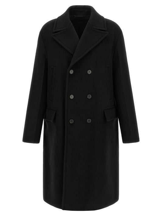 Black Virgin Wool Coat
