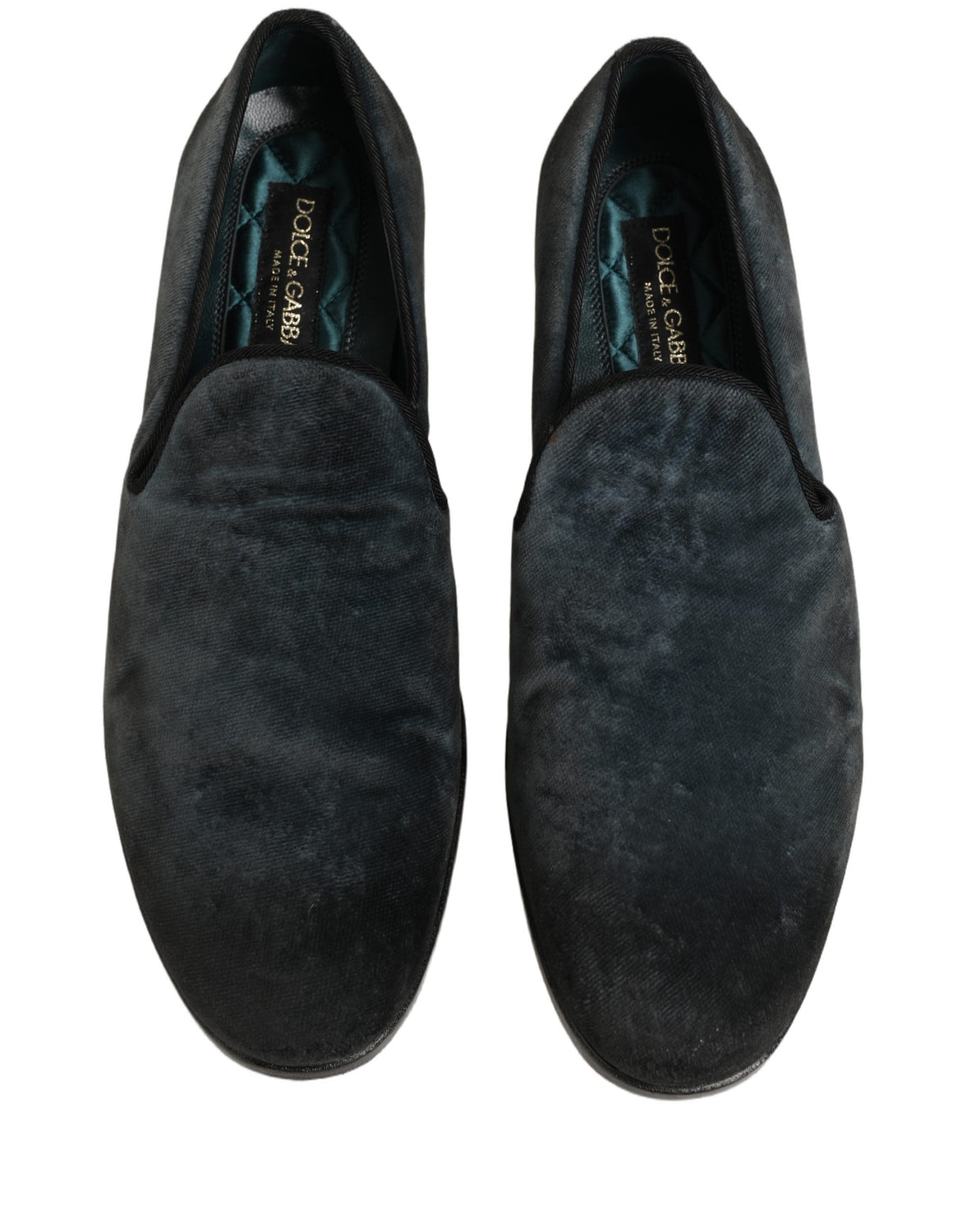 Blue Suede Slip On Men Slippers Loafers Shoes